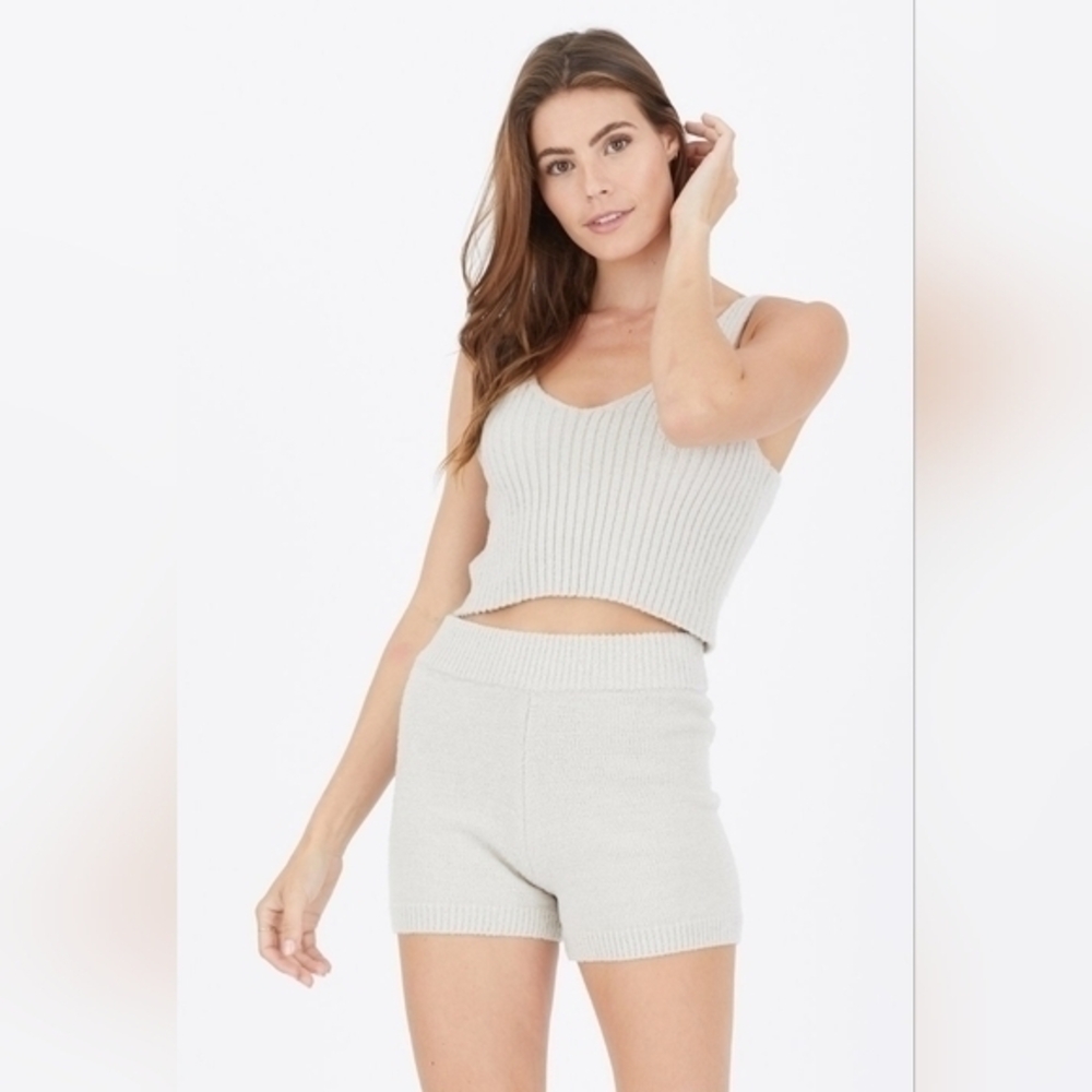 One Grey Day Knit Joss Shorts